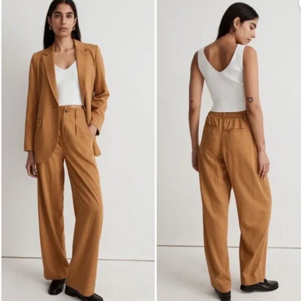 NWT Madewell The Neale Straight-Leg Pant in Drapeweave- 12 - Picture 3 of 11